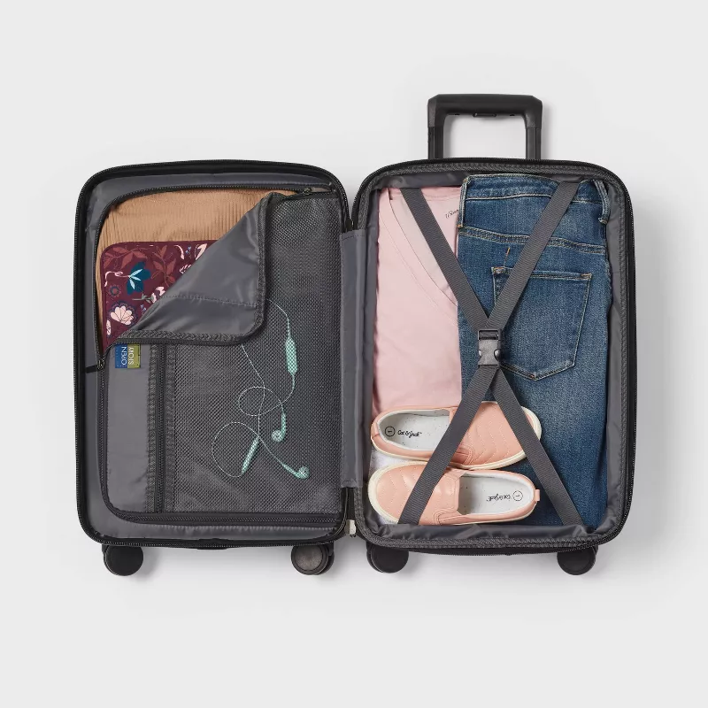 Carry On Hardside Suitcase - Tortoise Shell - Image 4