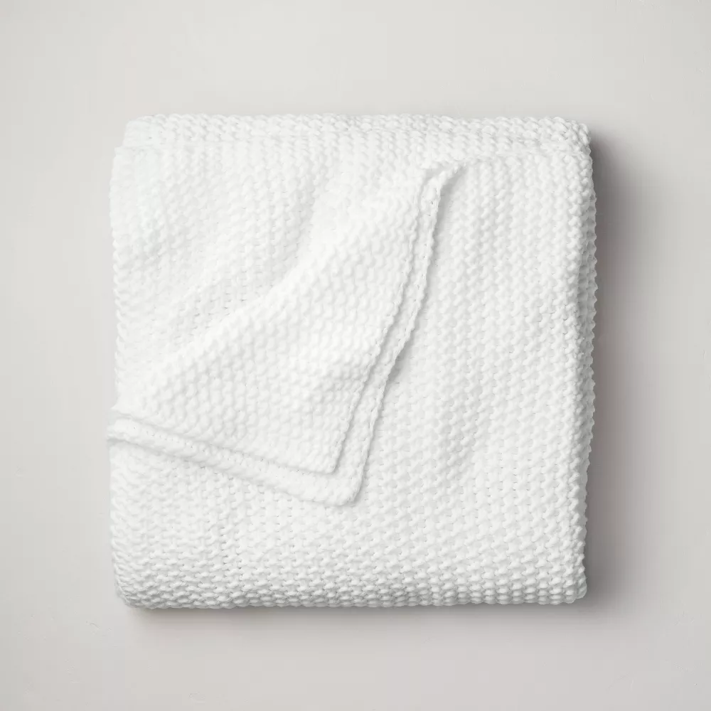 Casaluna Chunky Knit Bed Blanket - King, - Image 2