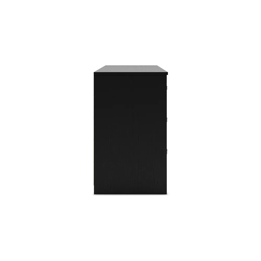 Casual Finch 6 Drawer Dresser, Black - Image 2