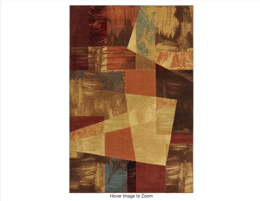 8’x10’ Catalina Bismark Geometric Area Rug - Brown/Beige SHOWROOM ITEM
