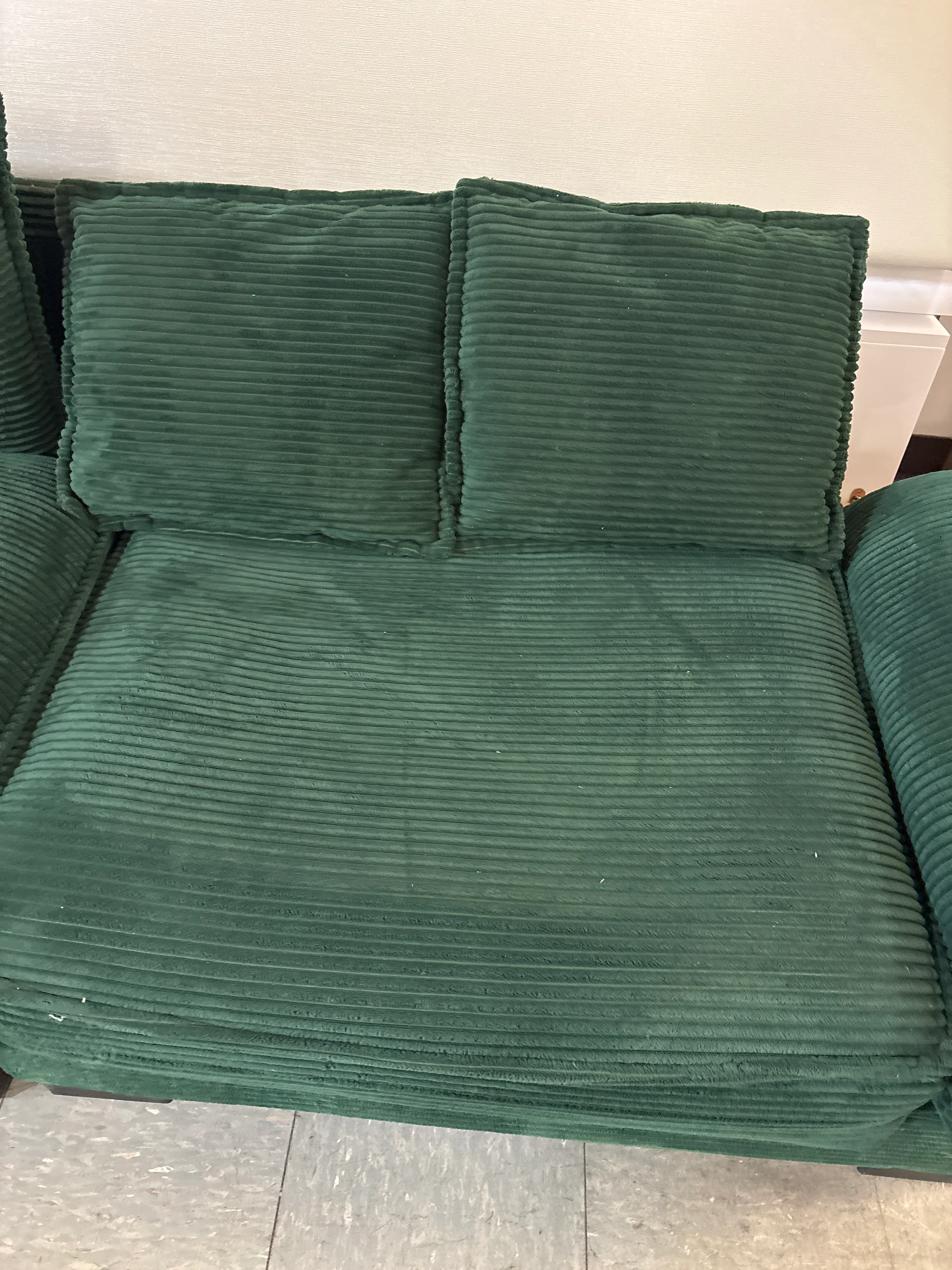 CAVINAS Adjustable Modern Home Sofa Chair - Green Corduroy SHOWROOM ITEM - Image 5