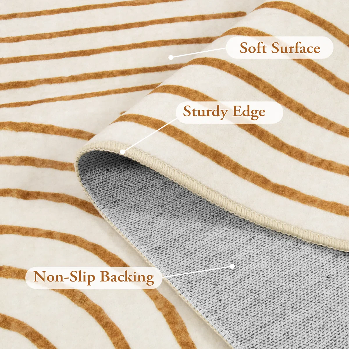 Celeta Abstract Rainbow Striped Area Rug 8*10 - Image 4