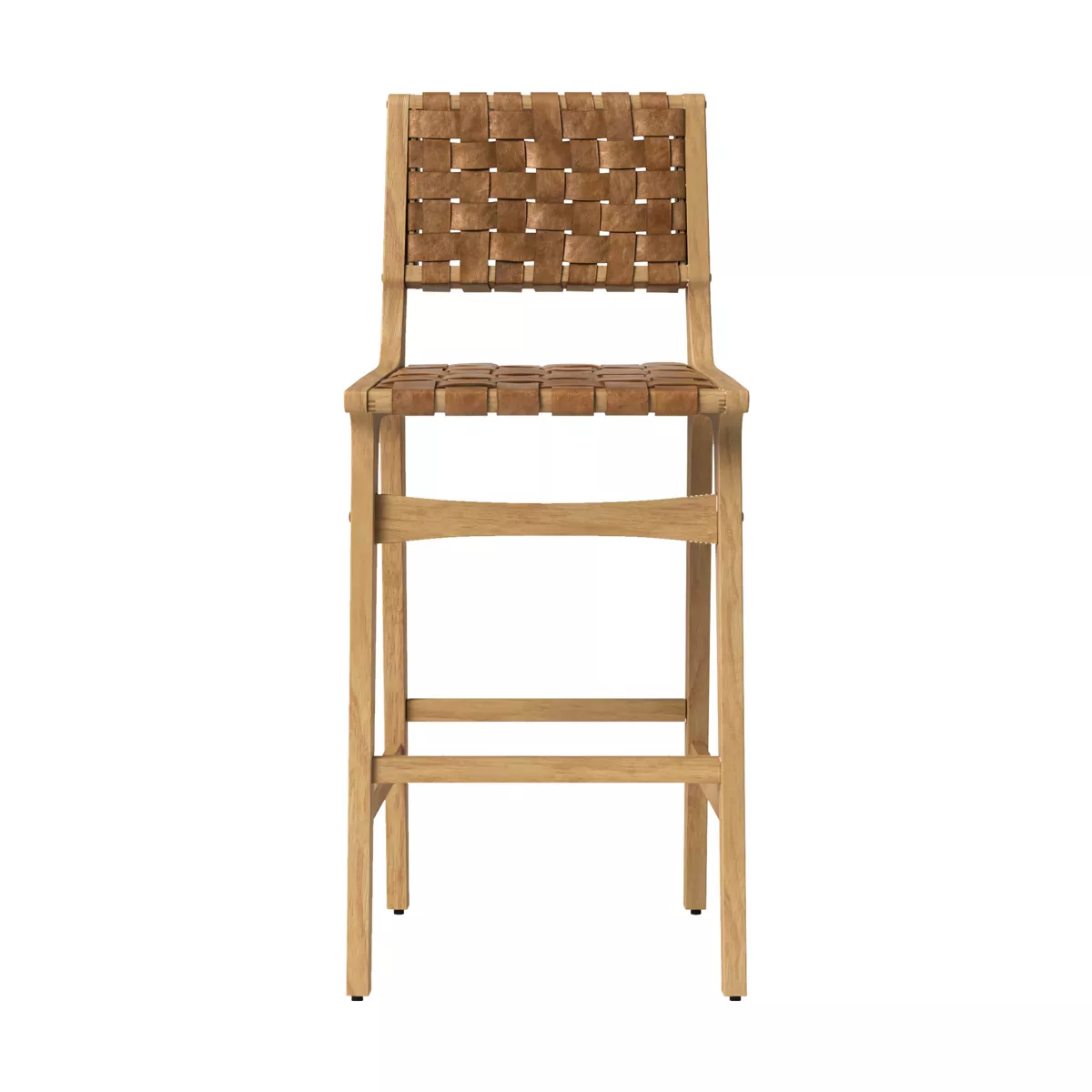 Ceylon Woven and Wood Barstools (Set of 3) - Threshold™ - SHOWROOM ITEM