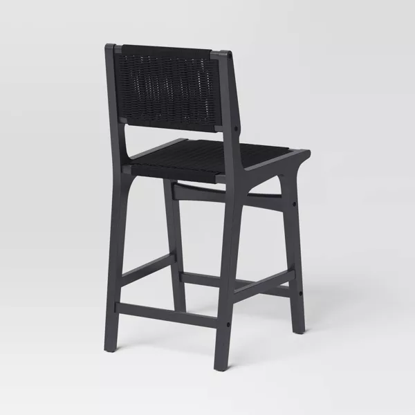 Ceylon Woven Counter Height Barstool, final cut - Image 2