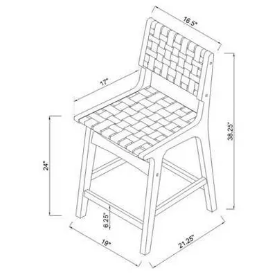 Ceylon Woven Counter Height Barstool - Image 5