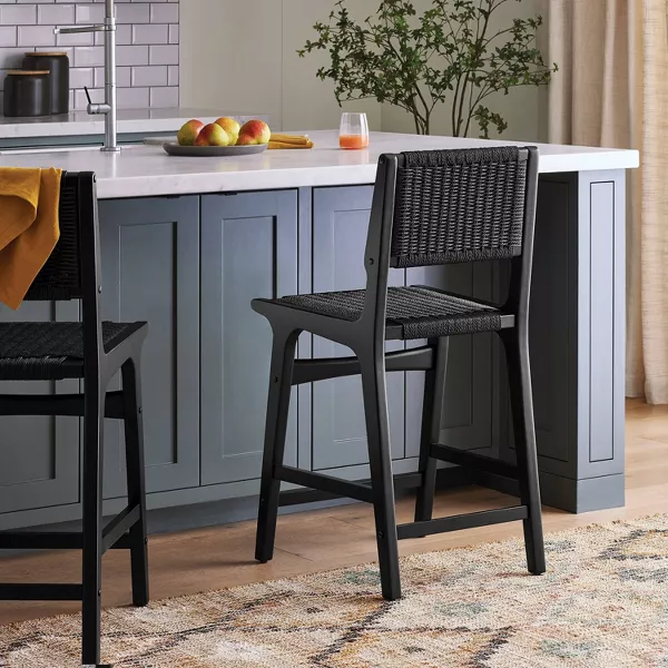 Ceylon Woven Counter Height Barstool, - Image 4