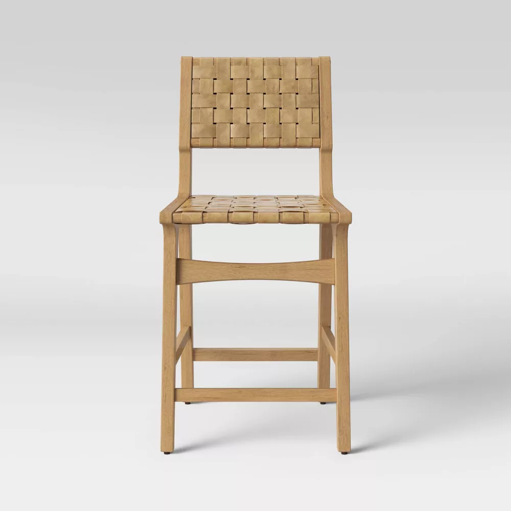 Ceylon Woven Counter Height Barstool Natural