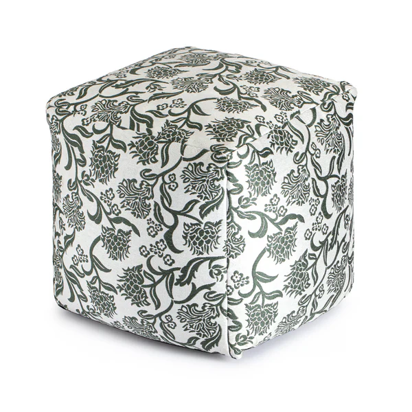 Chamonix Green Indoor/Outdoor Pouf SHOWROOM ITEM