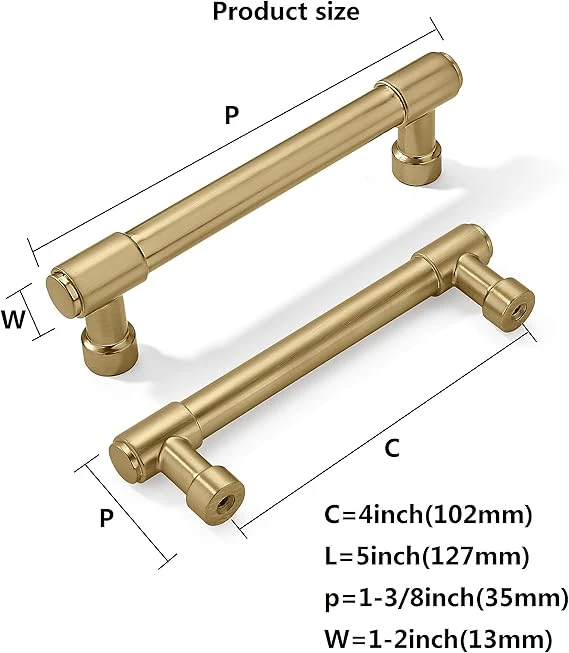 Champagne Bronze Kitchen Cabinet Handles 20 Pack - Image 3