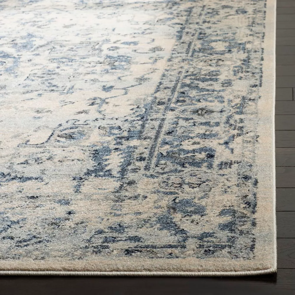 Charleston Loomed Indoor Area Rug - Ivory/Navy - 8'x10' - Image 3