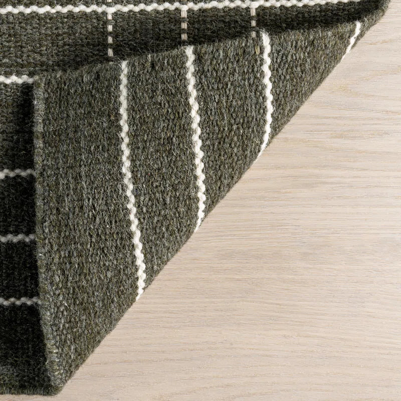 Charlie Plaid Wool Area Rug Rectangle 8'6" x 11'6" - Image 2
