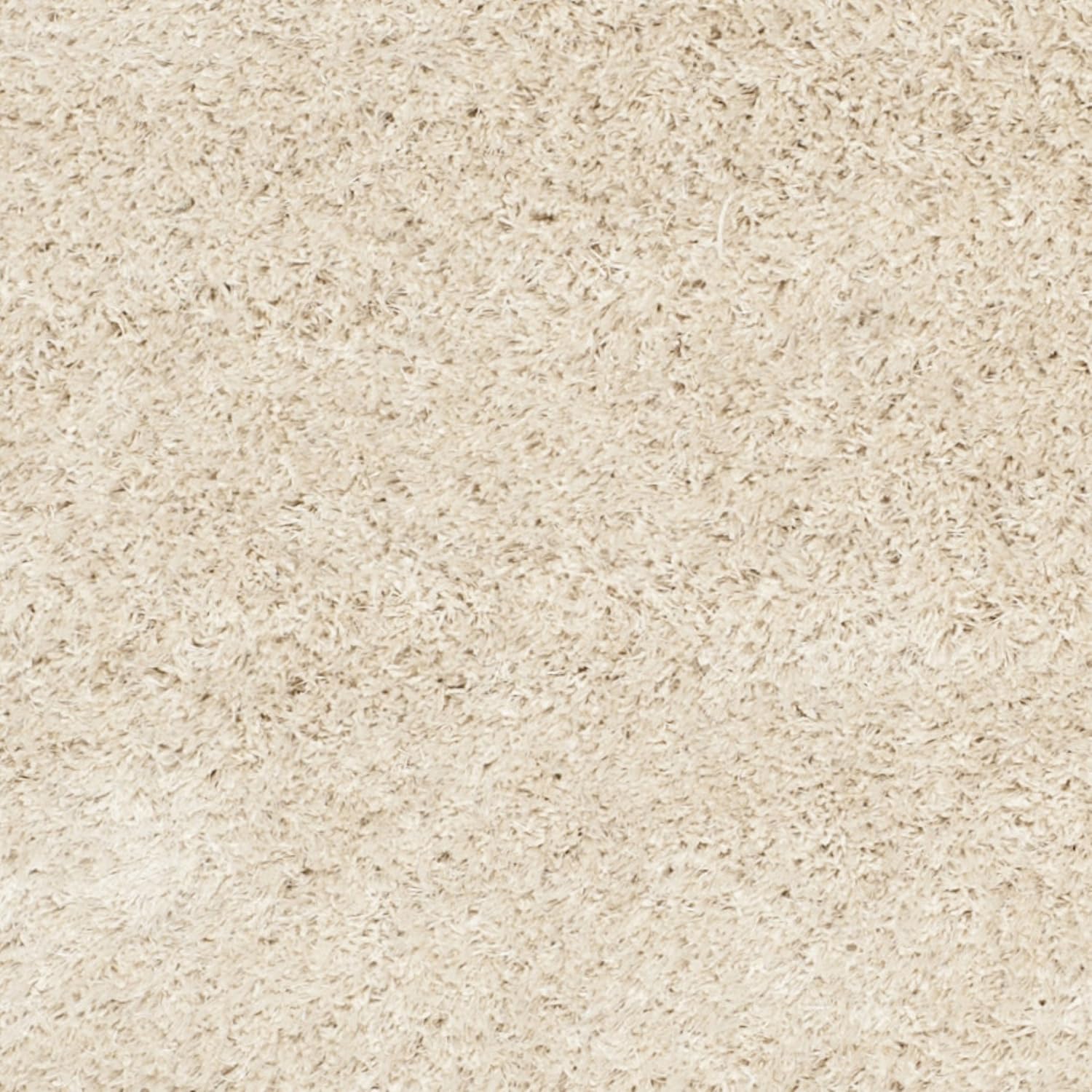 Charlotte Shag Collection Ivory Area Rug 5'1" x 7'6" - Image 4