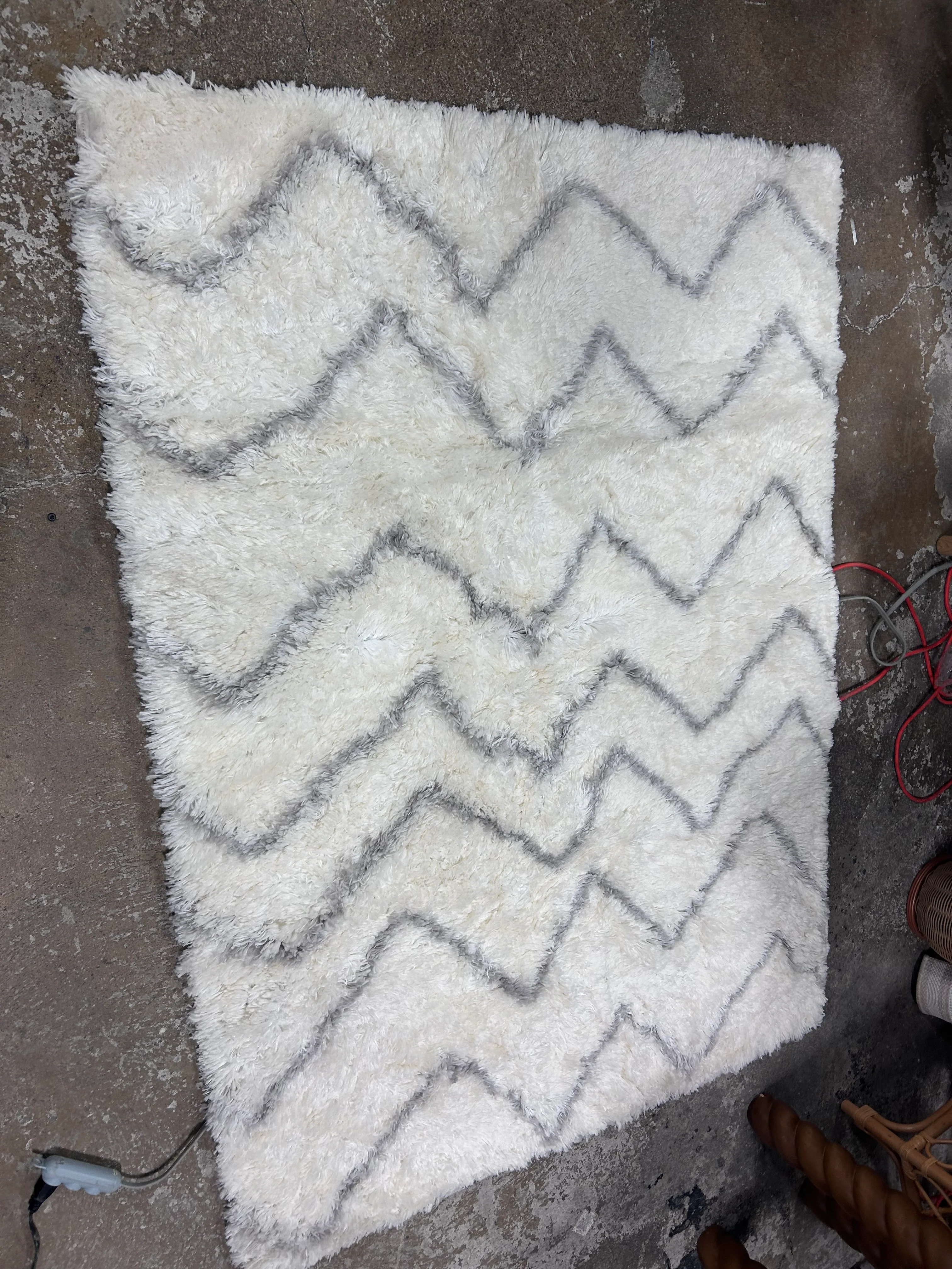 Chevron Area Kids' Rug Cream 4'x5'6", - Image 6