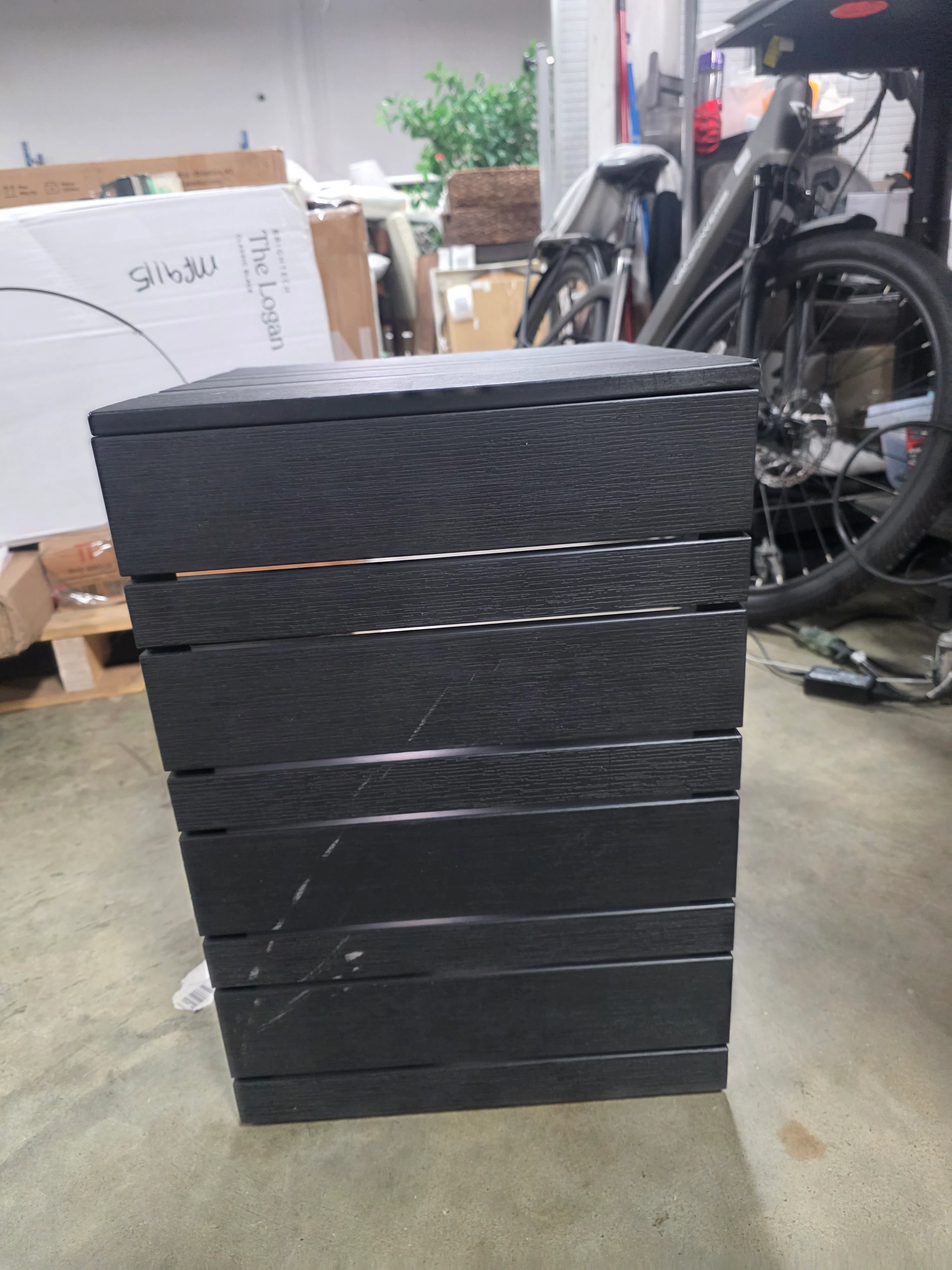 Christopher Knight Home Cape Coral Outdoor Modern C Shaped Aluminum Side Table - Final Cut - Image 3