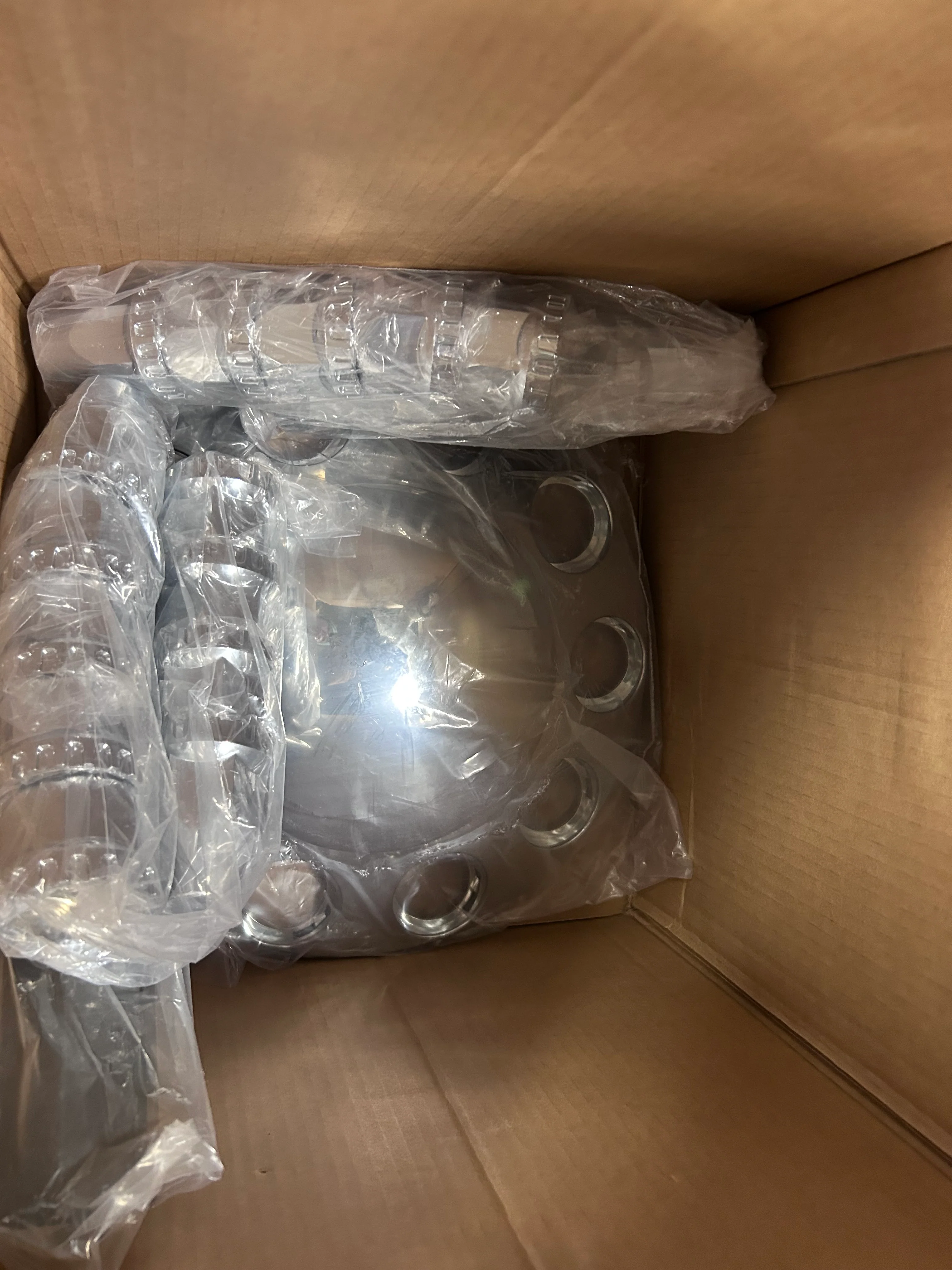Chrome Front and Rear Axle Cover Kit - Dome Style - Image 7