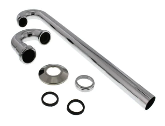 Chrome Plated Brass S-Trap, w/ Flange - Image 2