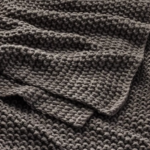 Chunky Knit Bed Blanket King - Image 4