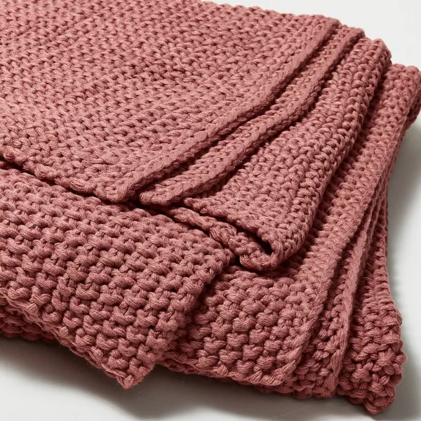 Chunky Knit Bed Blanket King - Image 2