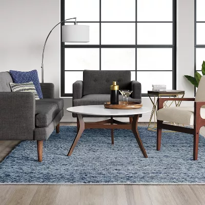 Chunky Knit Wool Woven Rug - 7'x10' - Image 3