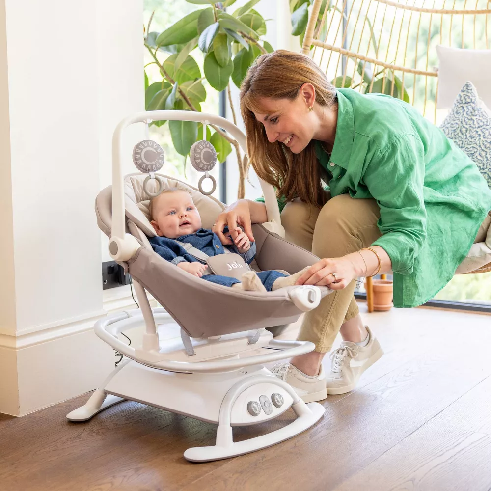 Cinnamon 2-in-1 Glider and Rocker - Walnut Brown - Image 4