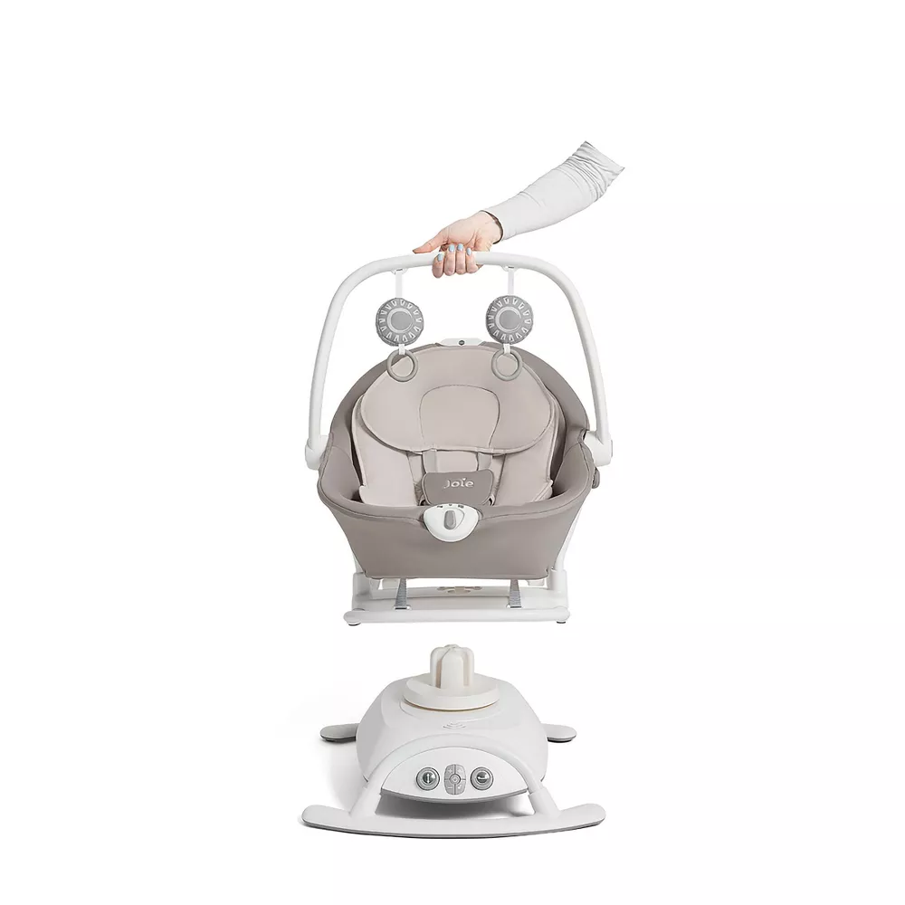 Cinnamon 2-in-1 Glider and Rocker - Walnut Brown - Image 5