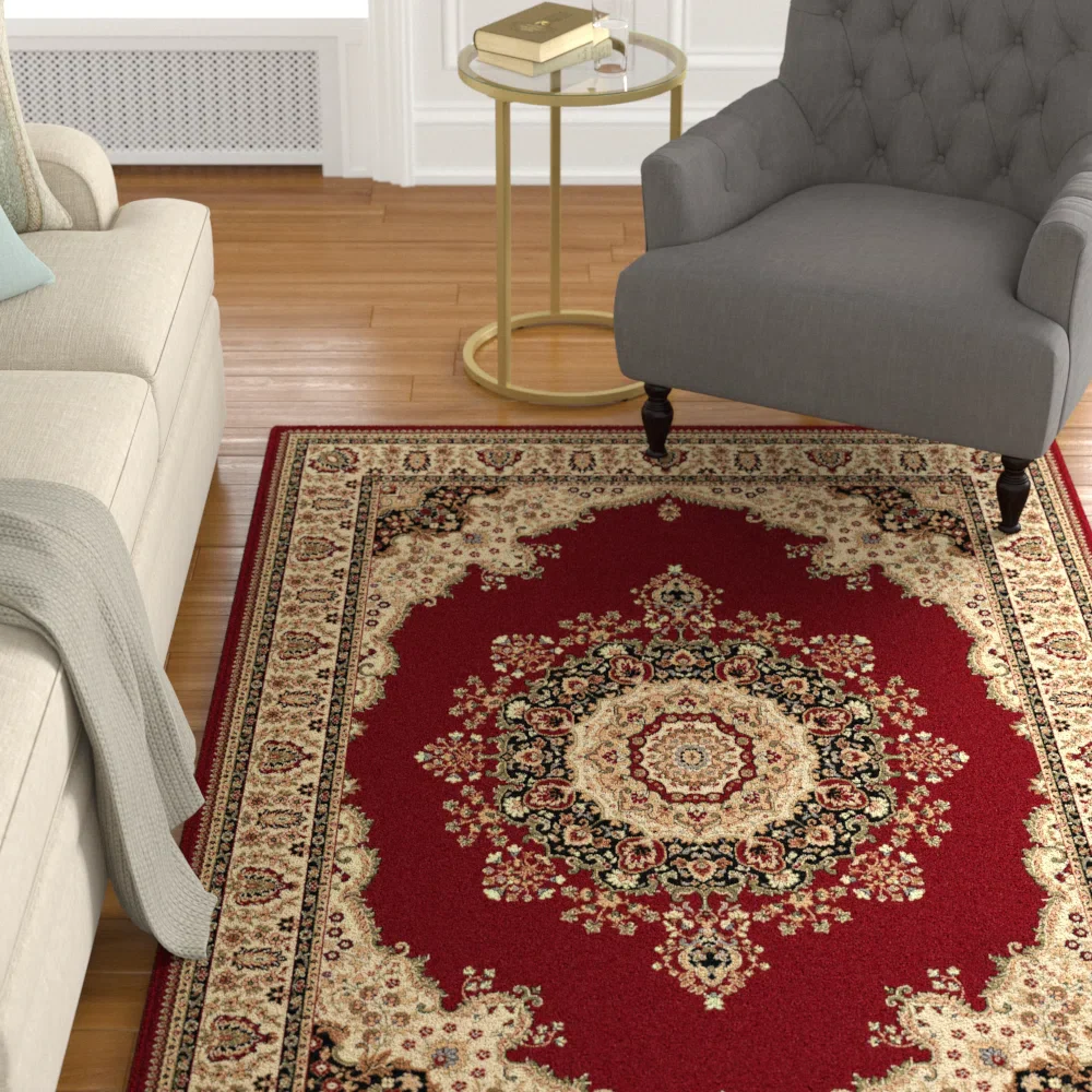 Clarence Oriental Red Area Rug 10'6" x 14'6" - Image 5