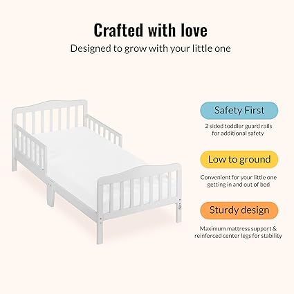 Classic Design Toddler Bed In White - Image 3