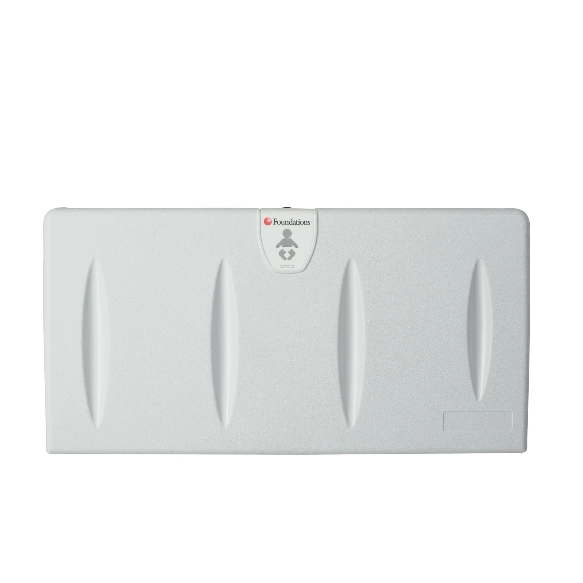 Classic Horizontal Baby Changing Station, EZ Mount Backer Plate, Gray