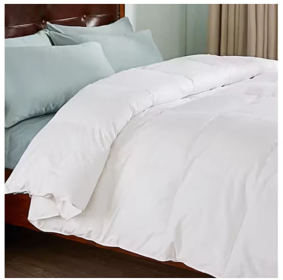 Classic White 100% Cotton Down King Comforter - Image 4