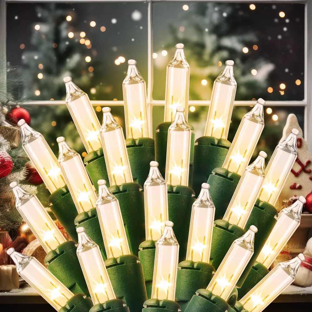 150 Count Clear Christmas String Lights, final cut - Image 4