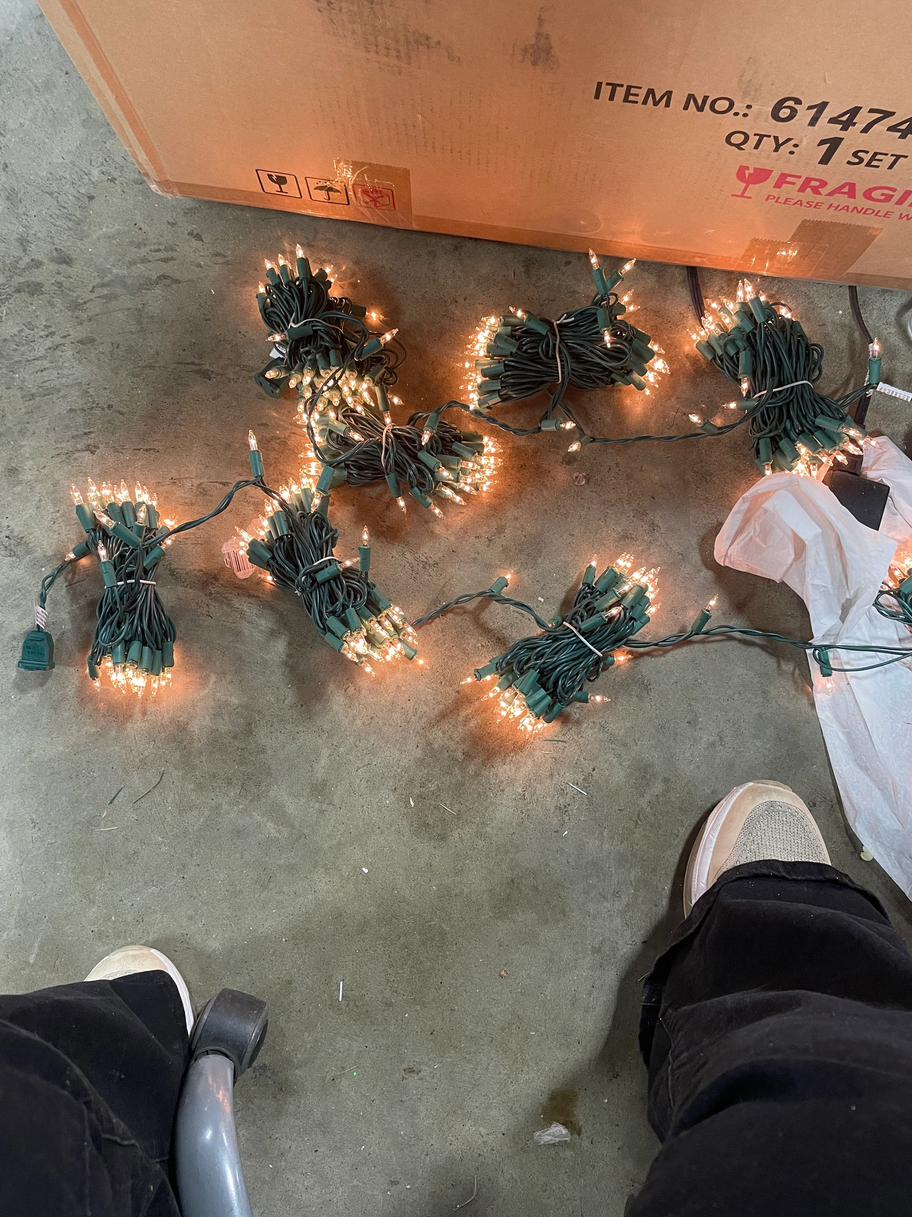 150 Count Clear Christmas String Lights, final cut - Image 5
