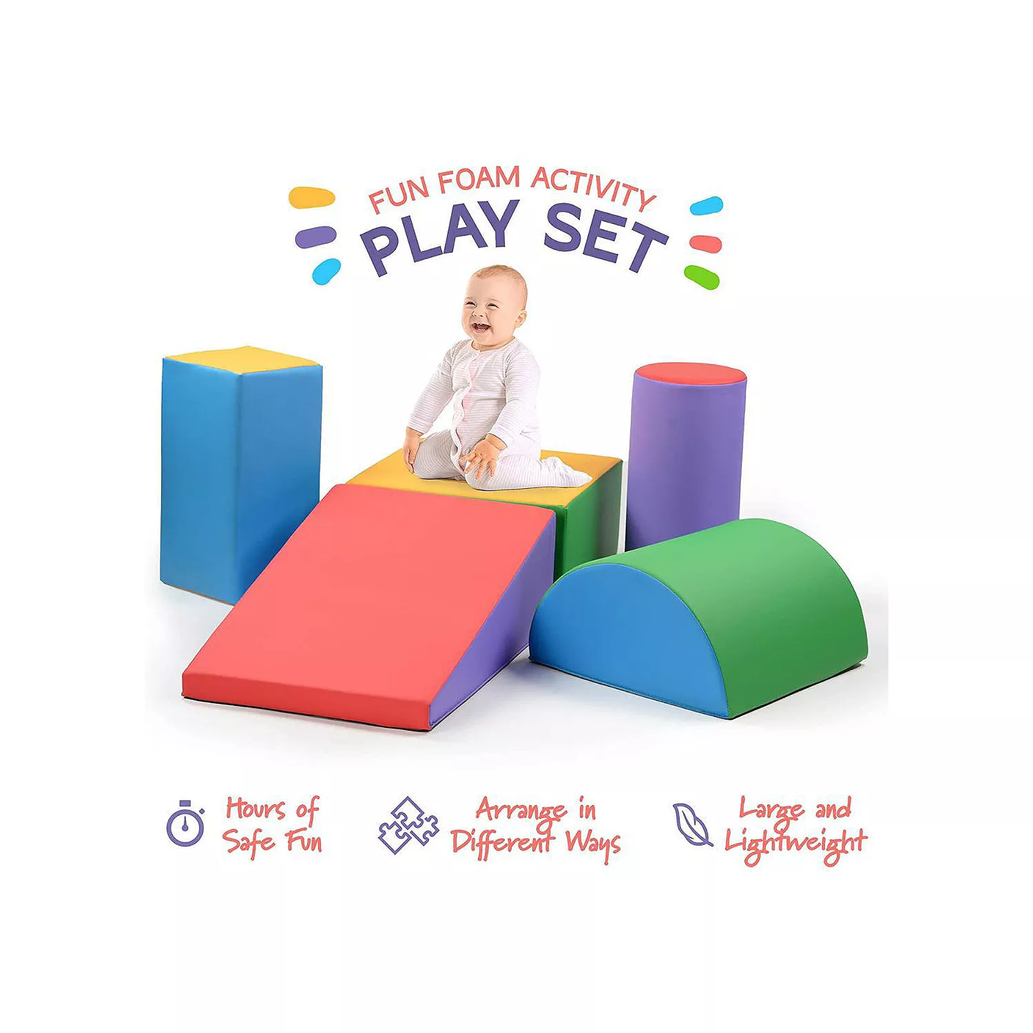5 Piece Climbing Foam Shape Toy for Toddler - Image 5