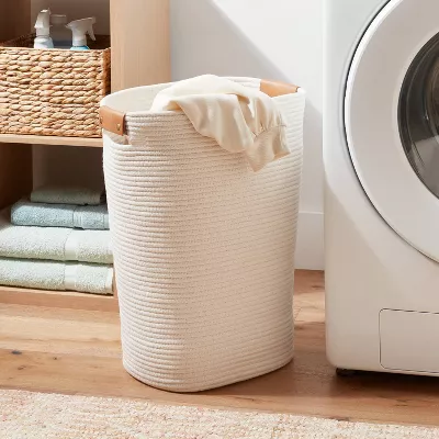 Coiled Rope Laundry Hamper - Image 2
