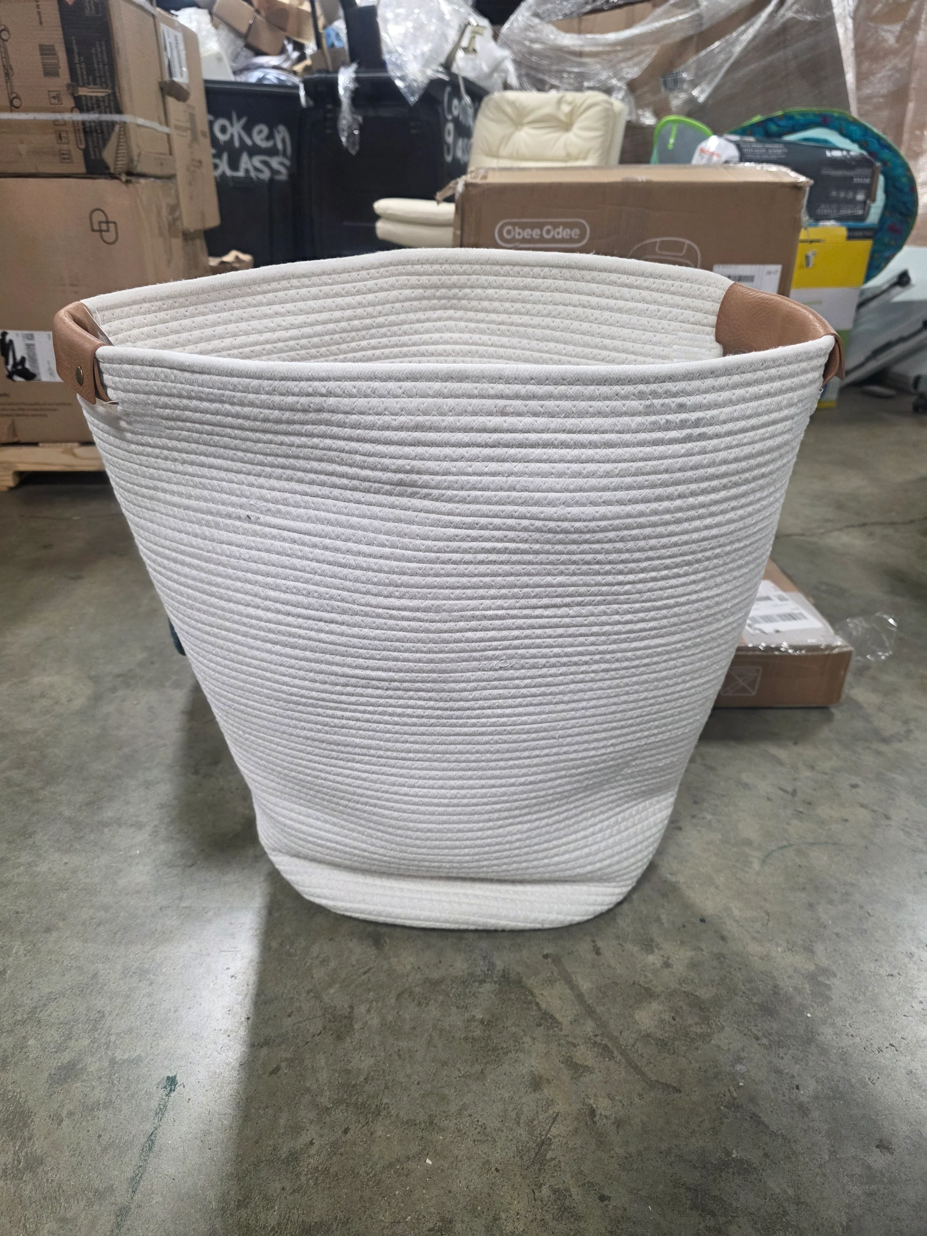Coiled Rope Laundry Hamper - Image 5