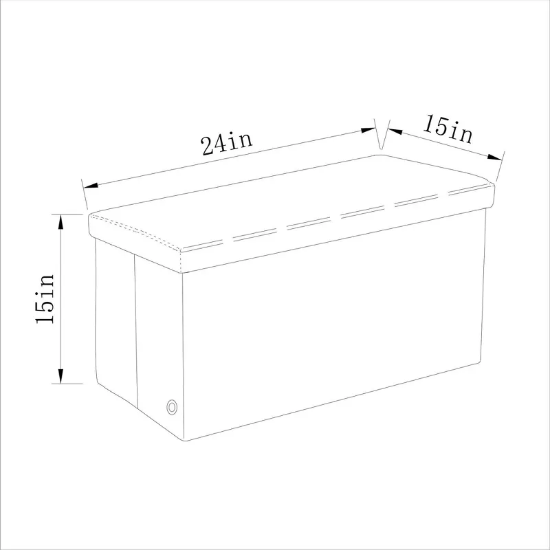 Collapsible Storage Ottoma - Image 5