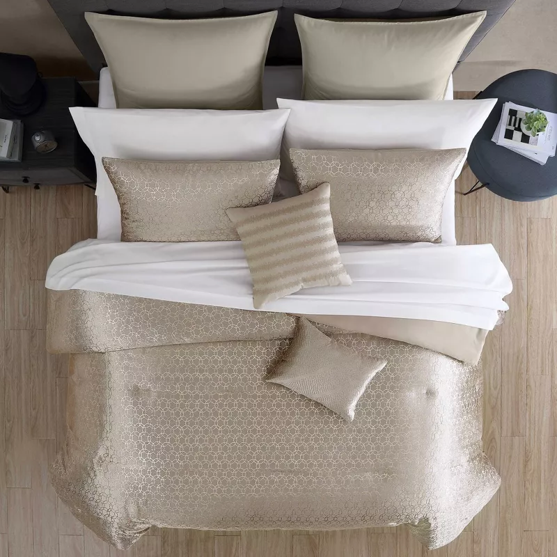 Collectibles 12pc Harlan Bedding Set Gold King - Image 4