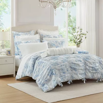 Collection Toile Floral Comforter - Twin/Twin Extra Long - Image 3
