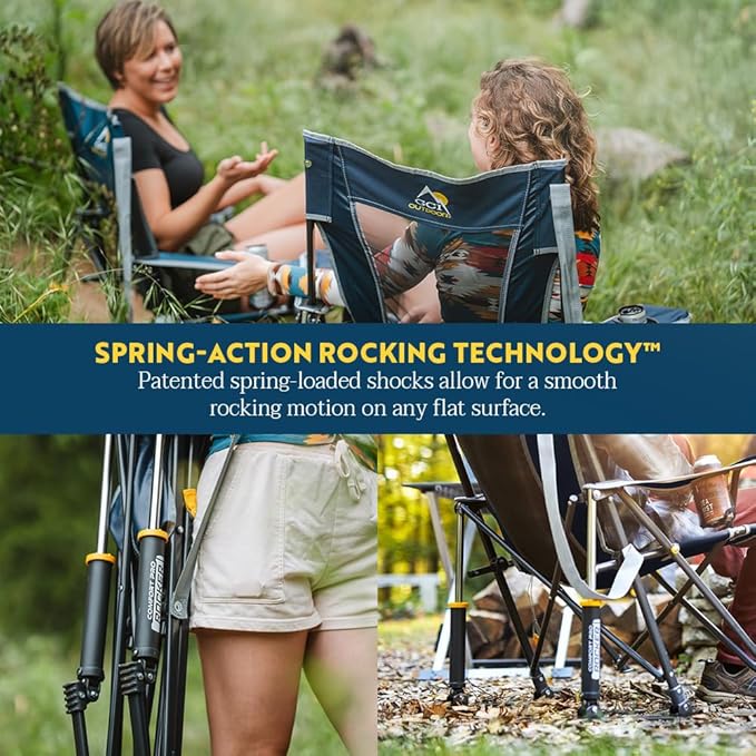Comfort Pro Rocker Collapsible Rocking Chair & Outdoor Camping - Image 2