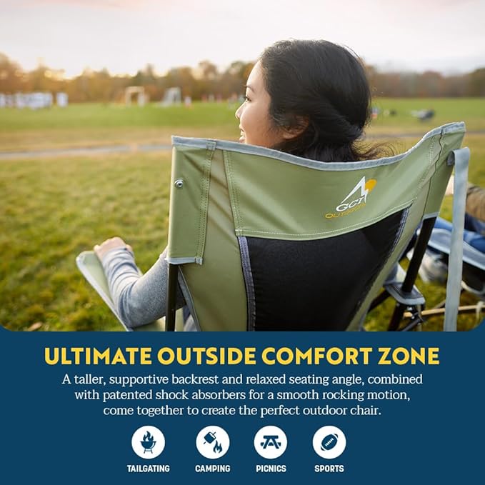 Comfort Pro Rocker Collapsible Rocking Chair & Outdoor Camping - Image 3