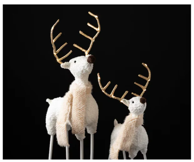 Comfy Christmas 2-Pack Deer Lighted Figurine, final cut - Image 2