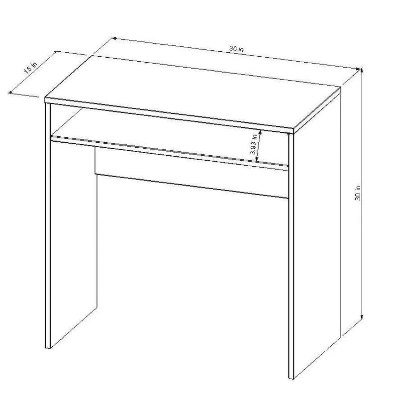 Compact Desk White - Image 4