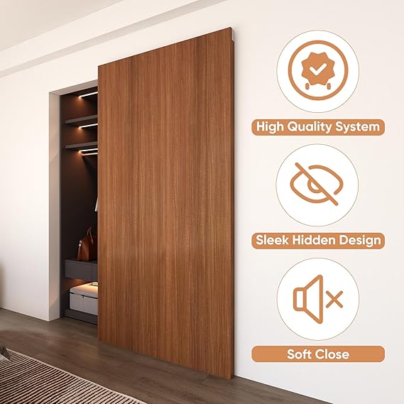 Concealed Barn Door Hardware Kit - Image 5