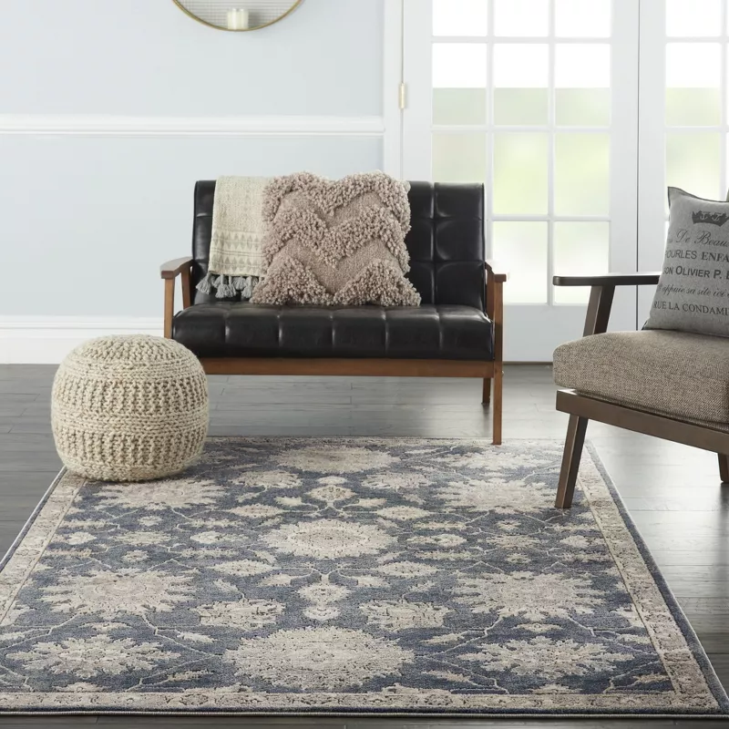 Concerto CNC06 3'9" x 5'9" Ivory/Grey Area Rug - Image 5