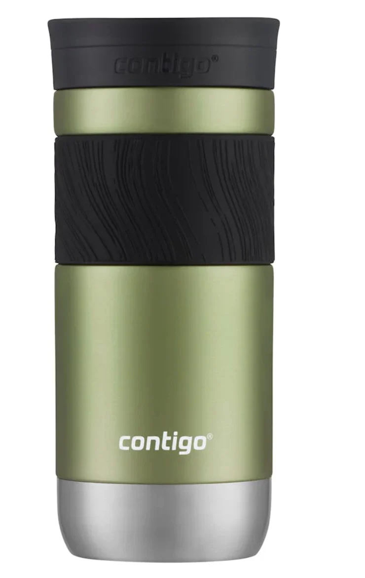 Contigo® Byron 2.0 Stainless Steel Travel Mug with SNAPSEAL™ Lid and Grip, 16oz - Cucumber [E1UO0] [NBQGU] SHOWROOM ITEM