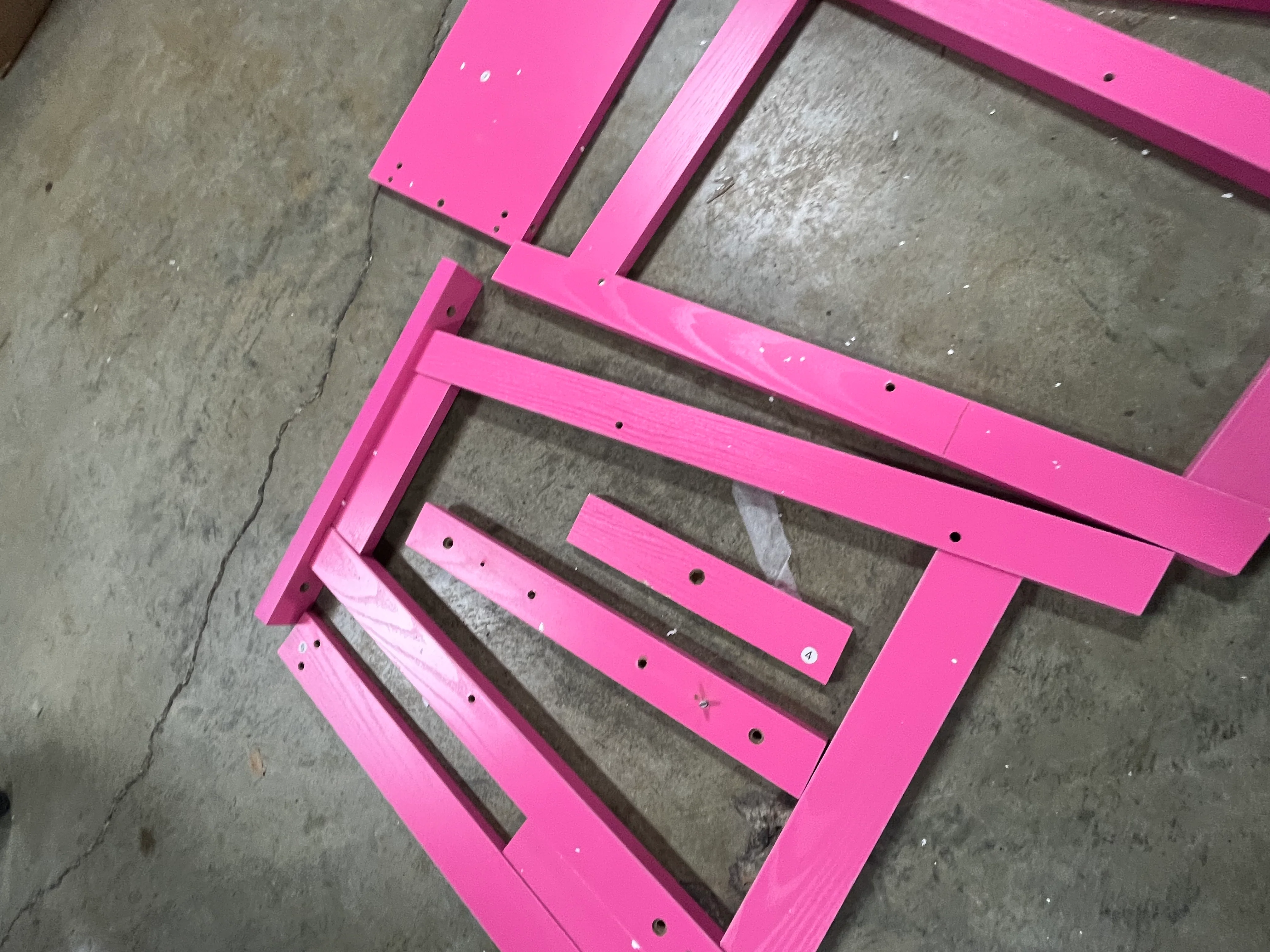 Convenience Designs2Go Trestle Desk with Shelves, Pink - Image 9