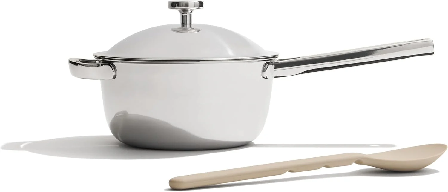 Our Place Cooking Pot with Lid & Silicone Spoon