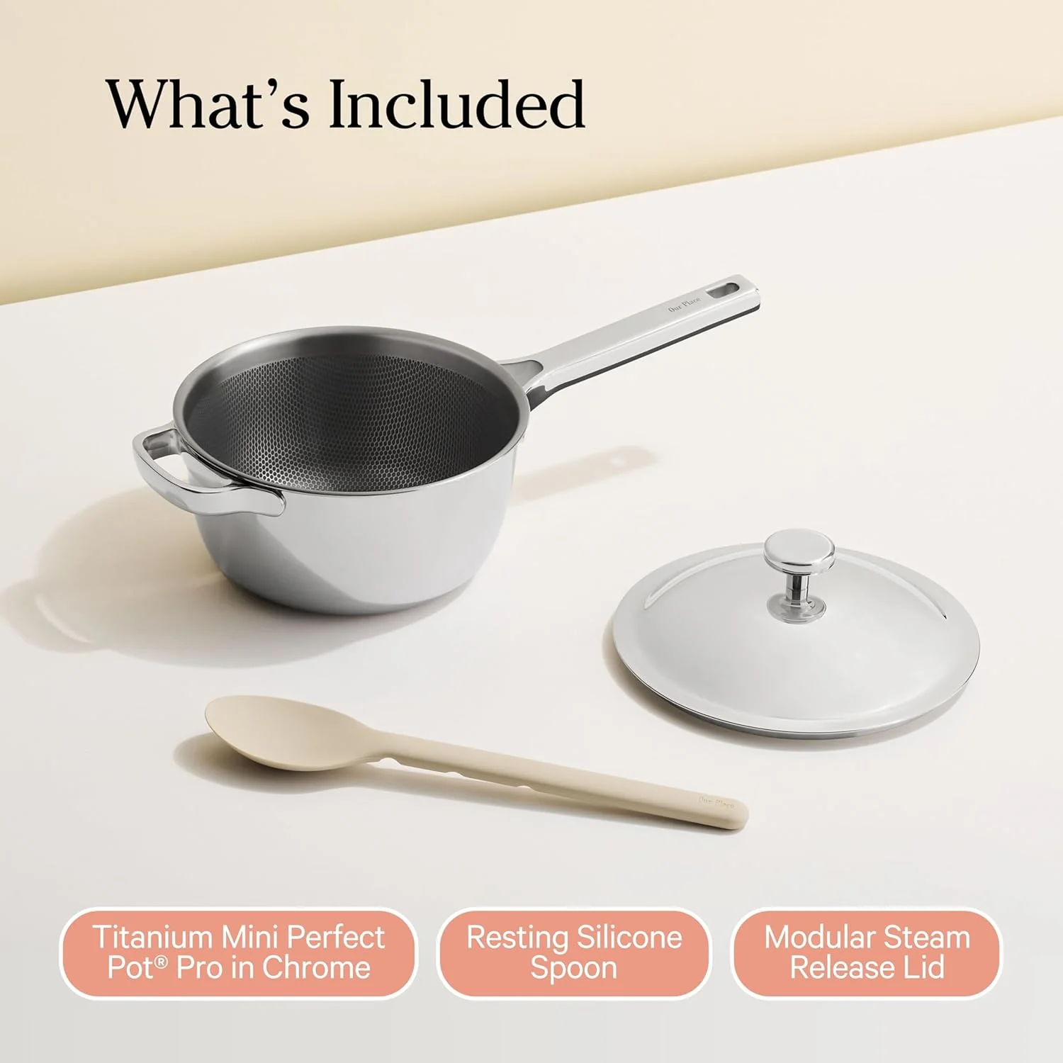 Our Place Cooking Pot with Lid & Silicone Spoon - Image 2