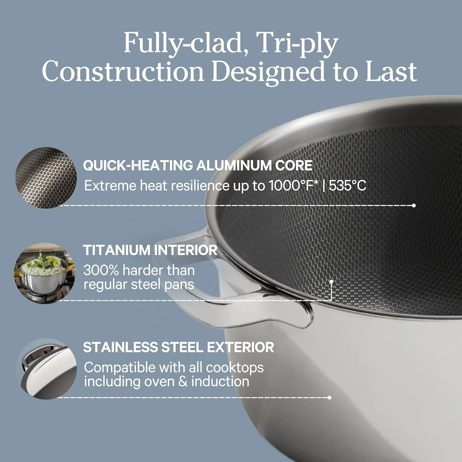 Our Place Cooking Pot with Lid & Silicone Spoon - Image 3