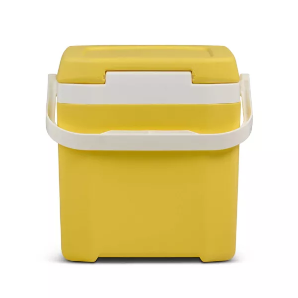 Cool 18 Cans Hard-Sided Coolers - Yellow: Odor & Stain Resistant, Stackable - Image 2