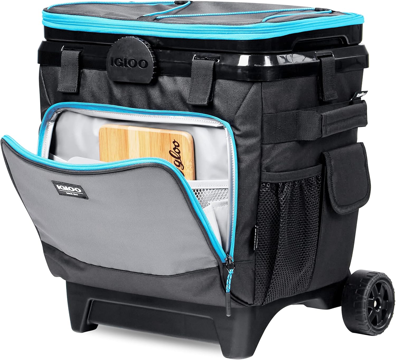 Cool Fusion 36 Can Softsided Insulated Rolling Cooler Bag - Image 4